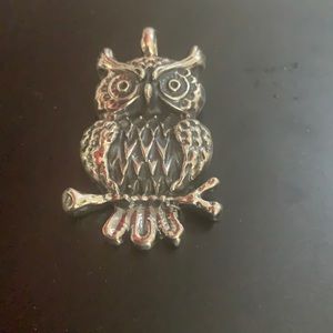 🌳🦉VTG sterling pendant